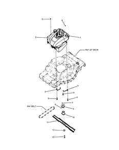 Group, Engine, 700 Ser Quantum, Deere, Mex Diagram and Parts List for 7800664-LP7800664-JS36M 2010 Briggs and Stratton Lawn Mower